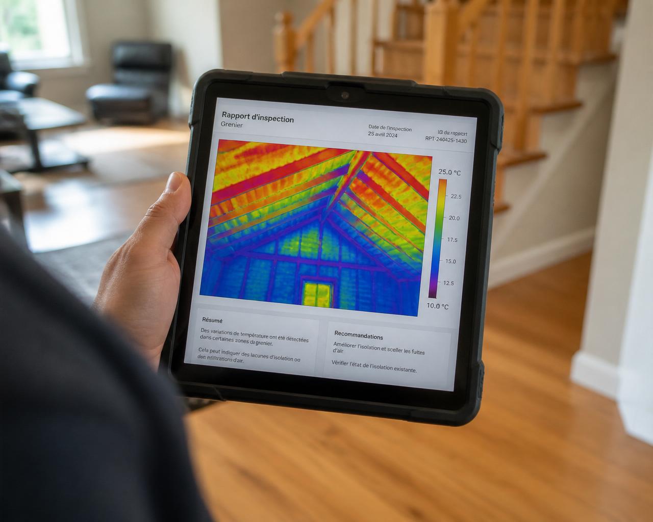 Rapport d'inspection sur tablette